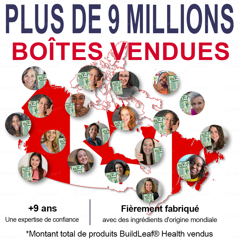 CA Magasin officiel | BuildLeaf® GLP-1 8-en-1 Solution orale Fit & Vital (Modifications visibles en 7 jours) ✅ Pour l'obésité, la santé cardiovasculaire, le diabète, l'apnée du sommeil, la santé intestinale, les problèmes articulaires et plus encore
