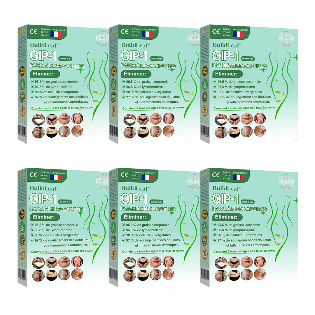 🏥Boutique officielle | Patch nano-microneedles GLP-1 BuildLeaf® avec collagène et Matrixyl 3000 – Ciblé pour l’obésité, les maladies cardiovasculaires, le diabète, l’apnée du sommeil, les problèmes articulaires et bien plus encore