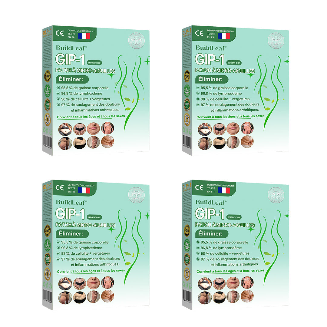 🏥Boutique officielle | Patch nano-microneedles GLP-1 BuildLeaf® avec collagène et Matrixyl 3000 – Ciblé pour l’obésité, les maladies cardiovasculaires, le diabète, l’apnée du sommeil, les problèmes articulaires et bien plus encore