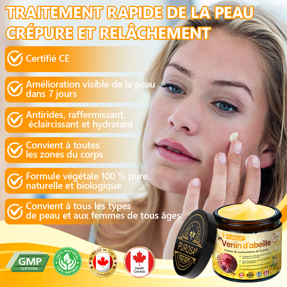 🐝🐝PUROSA® Venin d'abeille  Crème de restauration de la peau🔥 DERNIÈRE JOURNÉE – 80 % DE RABAIS !