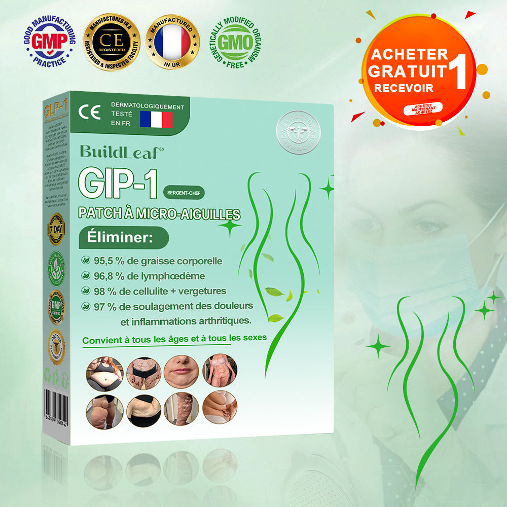 🏥Boutique officielle | Patch nano-microneedles GLP-1 BuildLeaf® avec collagène et Matrixyl 3000 – Ciblé pour l’obésité, les maladies cardiovasculaires, le diabète, l’apnée du sommeil, les problèmes articulaires et bien plus encore