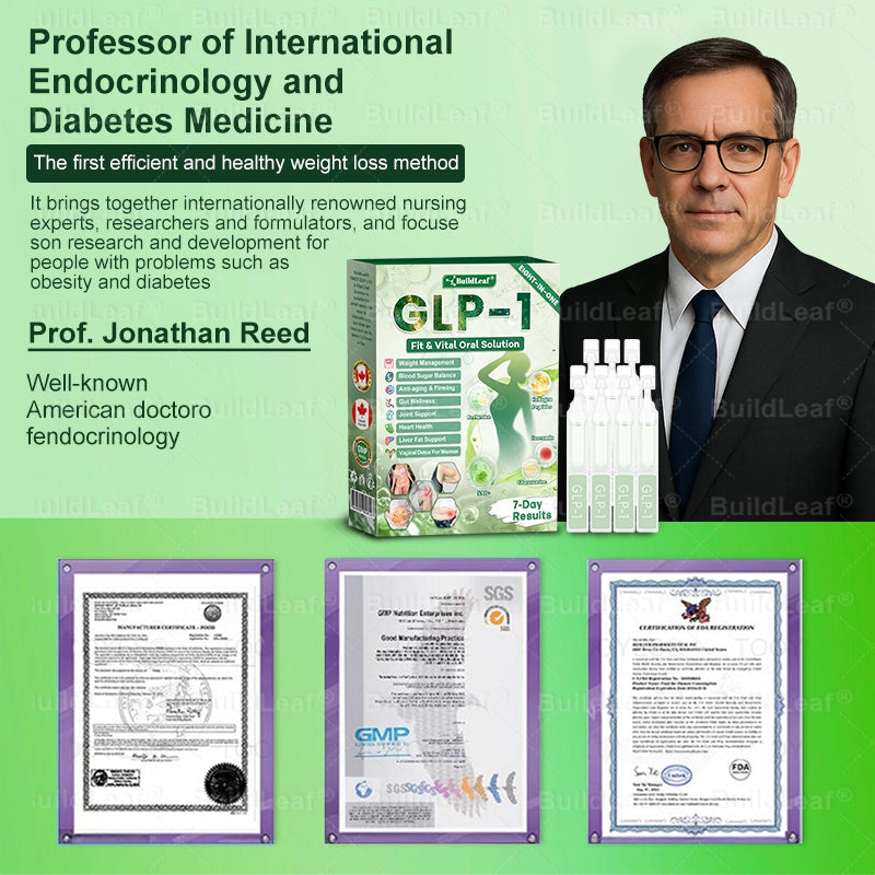 CA Magasin officiel | BuildLeaf® GLP-1 8-en-1 Solution orale Fit & Vital (Modifications visibles en 7 jours) ✅ Pour l'obésité, la santé cardiovasculaire, le diabète, l'apnée du sommeil, la santé intestinale, les problèmes articulaires et plus encore