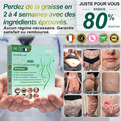 🏥Boutique officielle | Patch nano-microneedles GLP-1 BuildLeaf® avec collagène et Matrixyl 3000 – Ciblé pour l’obésité, les maladies cardiovasculaires, le diabète, l’apnée du sommeil, les problèmes articulaires et bien plus encore